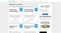 Desktop Screenshot of gamesforgeeks.com